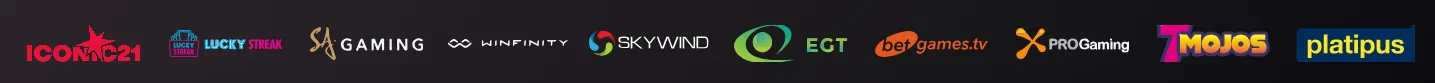 Donbet Casino software providers logos